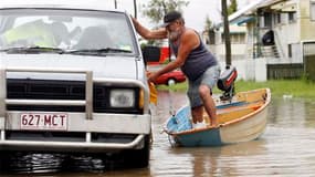 A Rockhampton, dans le Queensland. Le délai de reconstruction des infrastructures touchées par les inondations en Australie se comptera en mois, voire en années, selon le responsable des opérations de secours dans le Queensland, le principal Etat touché d
