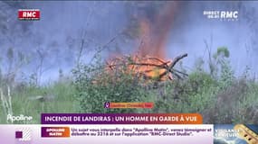 Incendie à Landiras: la piste d'un acte de malveillance privilégié, un homme placé en garde à vue