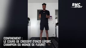 Confinement : Le cours de crossfit d'Enzo Lefort, champion du monde de fleuret