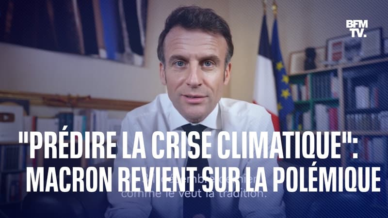 « Qui aurait pu prédire la crise climatique? »: Emmanuel Macron estime avoir été « mal compris »