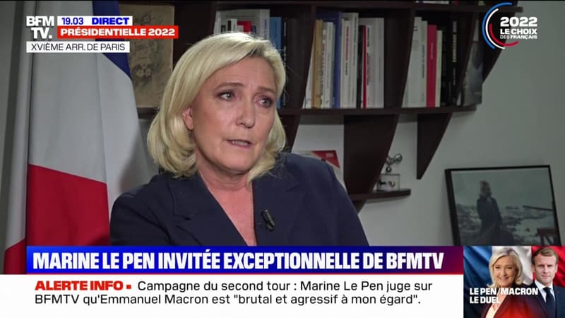 Marine Le Pen à propos de l'émission Quotidien: 