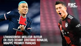 Lewandowski meilleur buteur en 2020 devant Cristiano Ronaldo, Mbappé premier Français