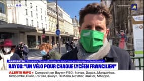 Ile-de-France: Le candidat EELV Julien Bayou veut offrir "un vélo à chaque lycéen"