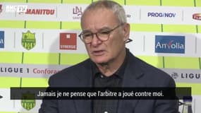 "Nous sommes des hommes", Ranieri n'épilogue pas sur le geste de Chapron lors de Nantes-PSG