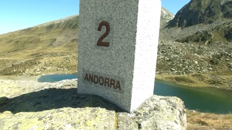 La frontière entre la France et Andorre.