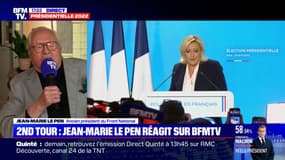 Jean-Marie Le Pen: "Dire que Marine Le Pen est une candidate d'extrême droite, c'est un procédé de combat politique"