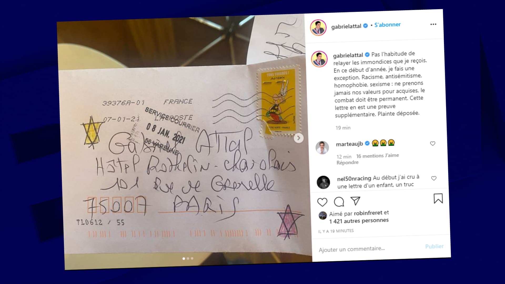 Gabriel Attal Porte Plainte Apres Avoir Recu Par Courrier Des Menaces Antisemites Et Homophobes