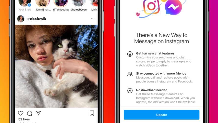 Messenger bientôt intégré à Instagram Messenger bientôt intégré à Instagram