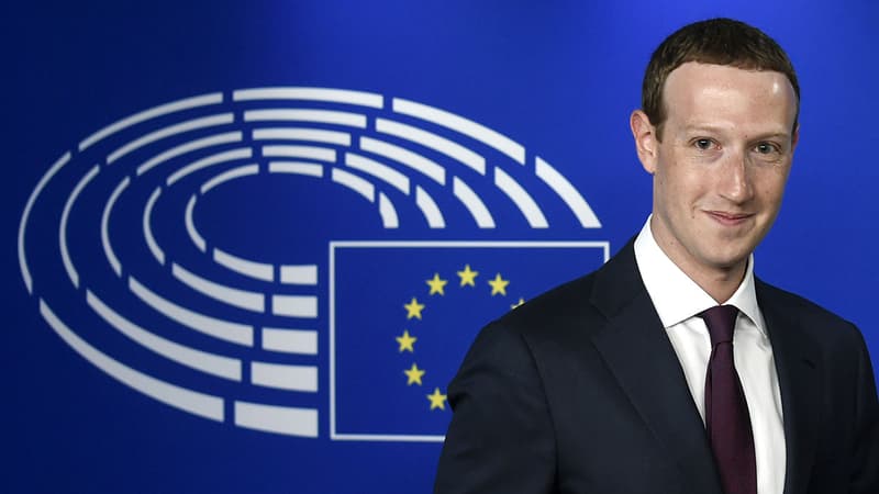 Mark Zuckerberg au Parlement européen, le 22 mai 2018