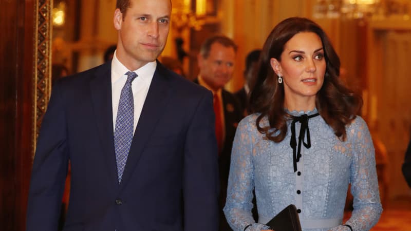 Kate Middleton et le prince William à Buckingham Palace, le 10 octobre 2017