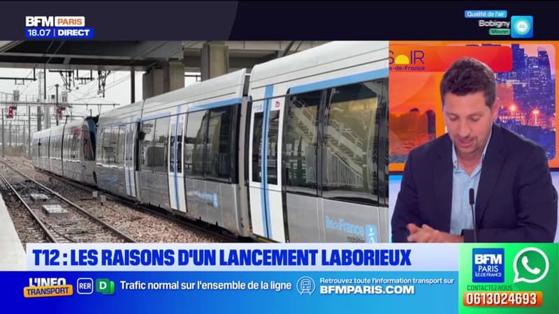 Tram T12: les raisons d'un lancement laborieux