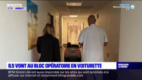Pas-de-Calais: conduire les enfants au bloc opératoire en voiturette
