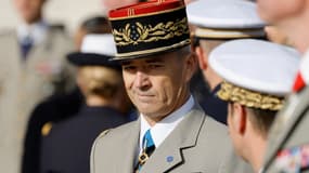 Le chef d'état-major des armées Thierry Burkhard lors des commémorations de l'Armistice, le 11 novembre 2023.