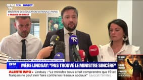Famille de Lindsay reçue par Pap Ndiaye: "Nous allons être reçus par Brigitte Macron mercredi à l'Élysée", indique l'avocat de la famille