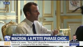Macron sur les aides sociales: "On est dans la continuité des 'sans dents' de Hollande", déclare Laurence Sailliet, porte-parole LR
