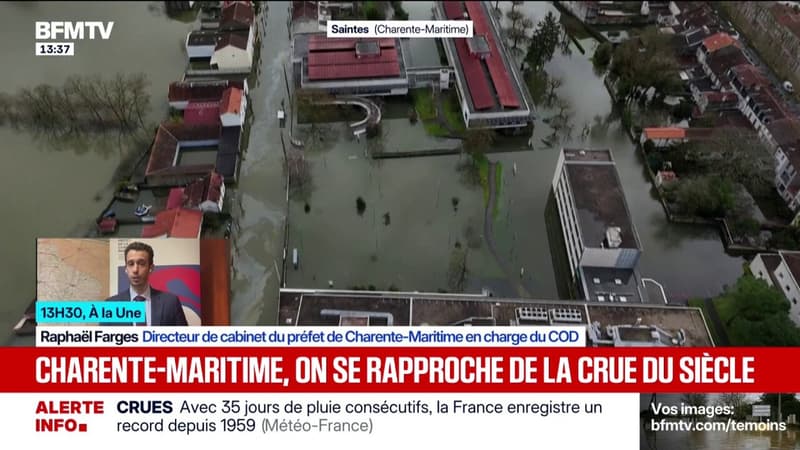 Crue: "il risque d'y avoir de nouvelles évacuations" annonce le directeur de cabinet du préfet de Charente-Maritime