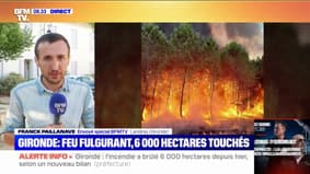 Reprise de feu fulgurante en Gironde: plus de 6000 hectares ont brûlé depuis ce mardi