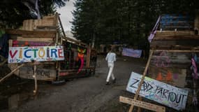 La Zad de la forêt de la Colombière, près de la Clusaz, le 25 octobre 2022