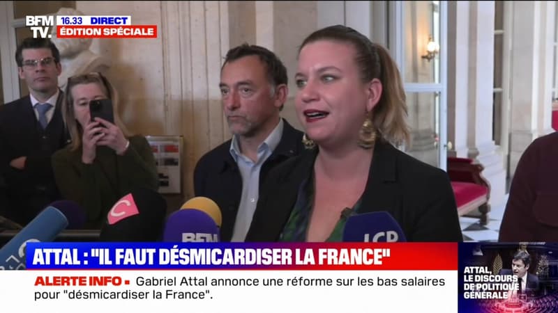 Gabriel Attal devant l'Assemblée nationale: Mathilde Panot (LFI) dénonce 