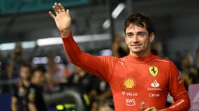 Charles Leclerc, lors du GP de Singapour.