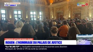 Fourgon attaqué dans l'Eure: un rassemblement a eu lieu au palais de justice de Rouen