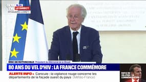 Éric de Rothschild, à la gare de Pithiviers: "Cette gare témoigne donc du basculement d'une politique d'exclusion raciale en un génocide"