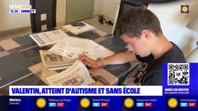 Valentin, atteint d'autisme et sans école