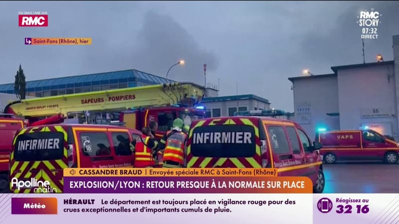 Explosion à Lyon : retour à la normale sur place