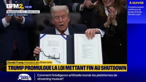 "C'est un grand jour": Donald Trump promulgue la loi mettant fin au plus long "shutdown" des Etats-Unis