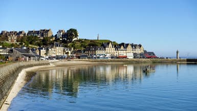 Le front de mer de Cancale, en Ille-et-Vilaine, le 19 janvier 2024.