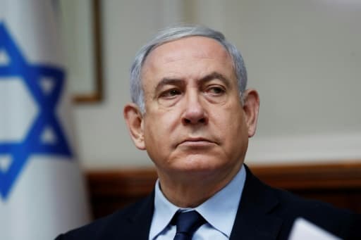 Le Premier ministre israélien Benjamin Netanyahu, le 9 février 2020 à Jérusalem Le Premier ministre israélien Benjamin Netanyahu, le 9 février 2020 à Jérusalem