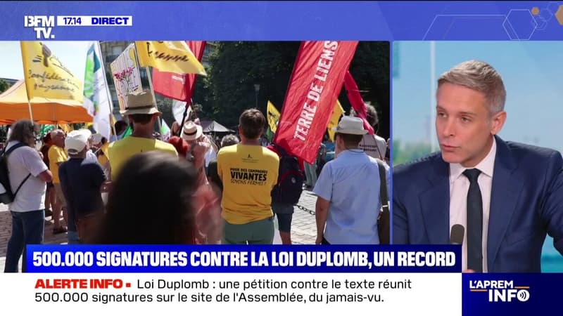 Loi Duplomb: la pétition pour l'abrogation 