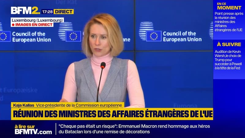 Guerre au Moyen-Orient:  "La liberté de navigation est non négociable", déclare Kaja Kallas