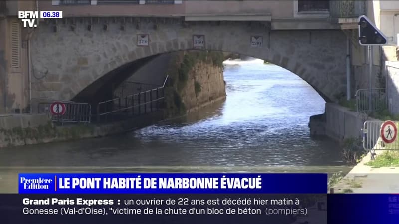 Menacé d'effondrement, le pont habité de Narbonne évacué