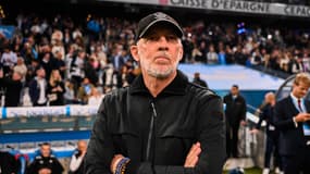 Eric Roy lors du match OM-Brest (4-1, L1), le 27 avril 2025