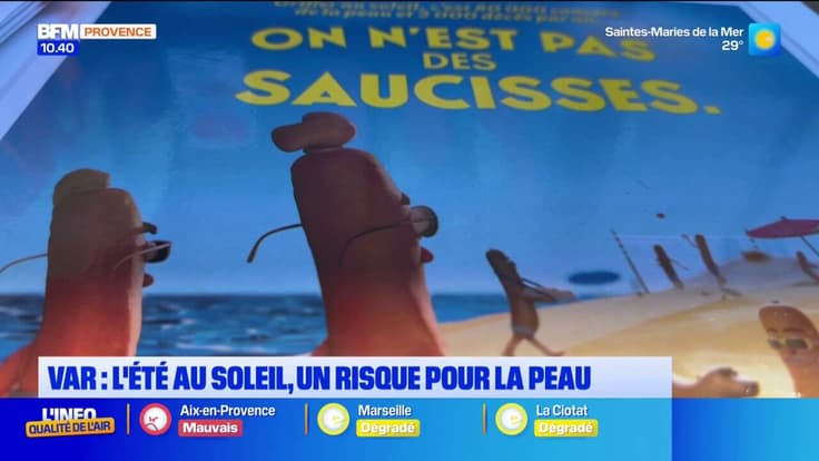 Var : l'été au soleil, un risque pour la peau
