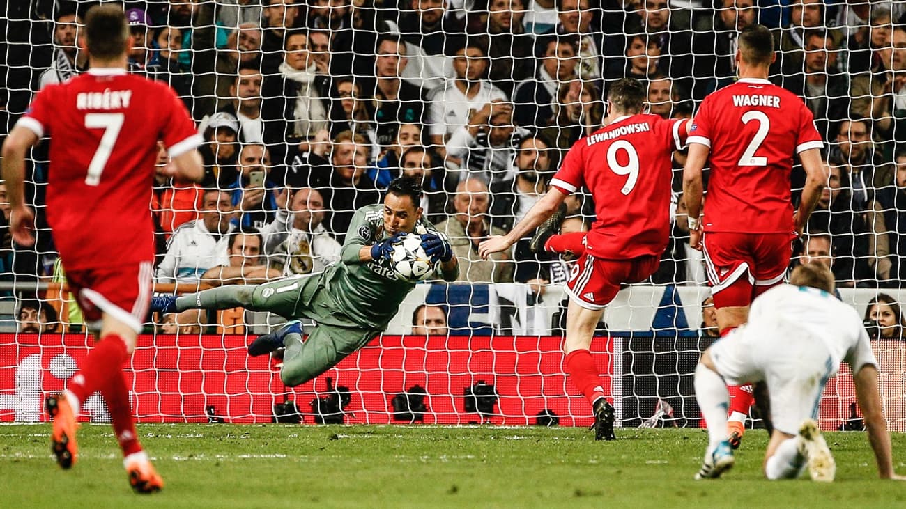 Navas face au Bayern en 2018 Navas face au Bayern en 2018