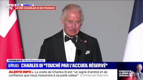 Dîner d'État à Versailles: "La vie en rose est une de mes chansons préférées", déclare Charles III 