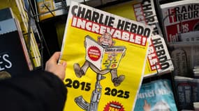 Le numéro spécial de Charlie Hebdo à paraître le mardi 7 janvier 2025, dix ans après l'attentat contre le journal satirique.