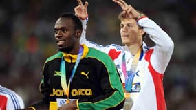 Usain Bolt et Christophe Lemaitre en 2011