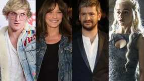 Logan Paul, Carla Bruni, Grégoire et Emilia Clarke au coeur de l'actualité cette semaine.