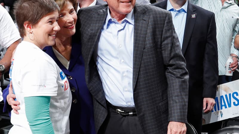 George W. Bush et son épouse Laura. 