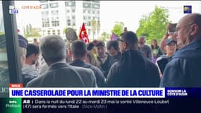 Nice: une casserolade pour accueillir la ministre de la Culture