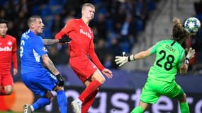 Erling Haaland lors du match Genk-Salzbourg, le 27 novembre 2019