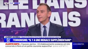 Menace terroriste: "Gérald Darmanin est dans le buzz permanent mais pas dans l'action", pour Laurent Jacobelli (RN)