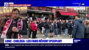 Losc-Chelsea; les supporters lillois se préparent avant le match 