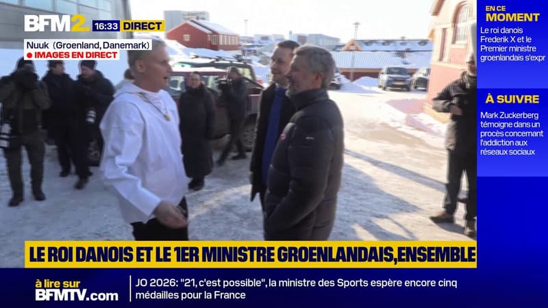 Le roi du Danemark rencontre le Premier ministre du Groenland, à Nuuk