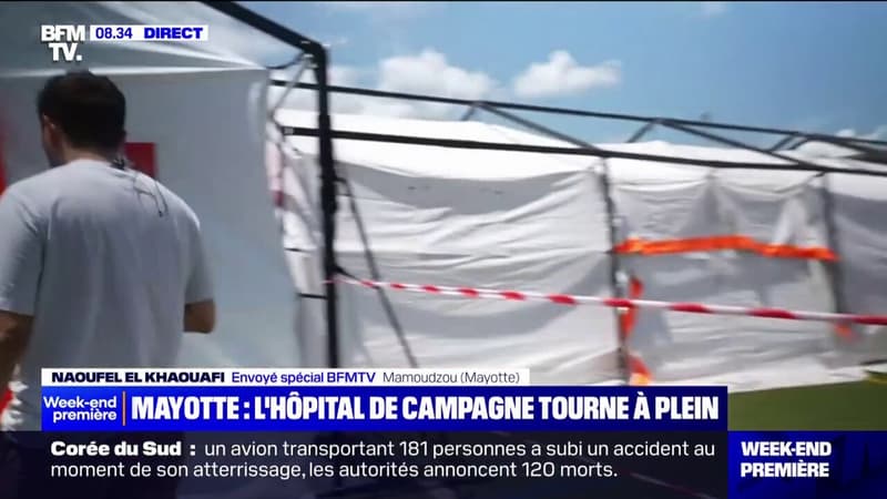 Mayotte: l'hôpital de campagne tourne à plein régime depuis son ouverture