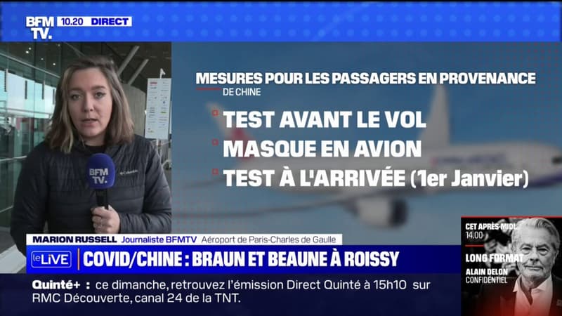 Restrictions aux voyageurs venus de Chine: les ministres de la Santé et des Transports à l'aéroport de Roissy pour contrôler le dispositif