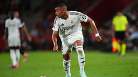 Kylian Mbappé lors de Majorque-Real Madrid, le 18 août 2024 en Liga